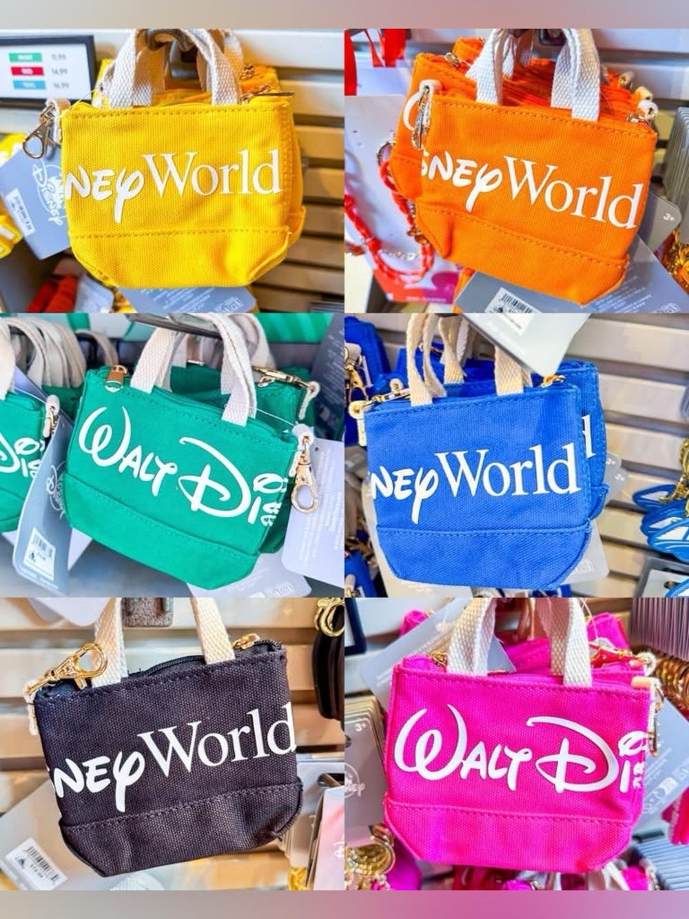 Disney mini bag charm tote color mania WDW PARKS 2026